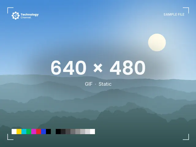 GIF sample: Static image