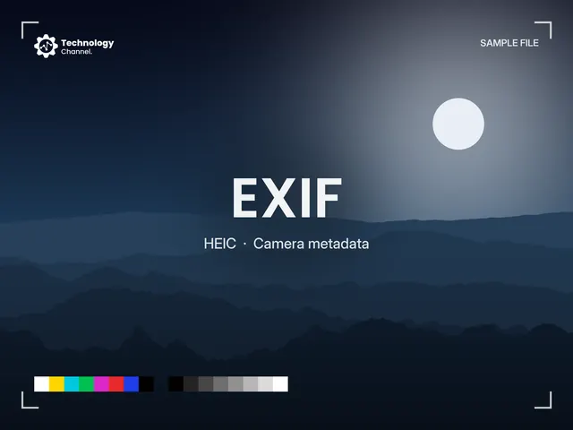 HEIC sample: With EXIF metadata