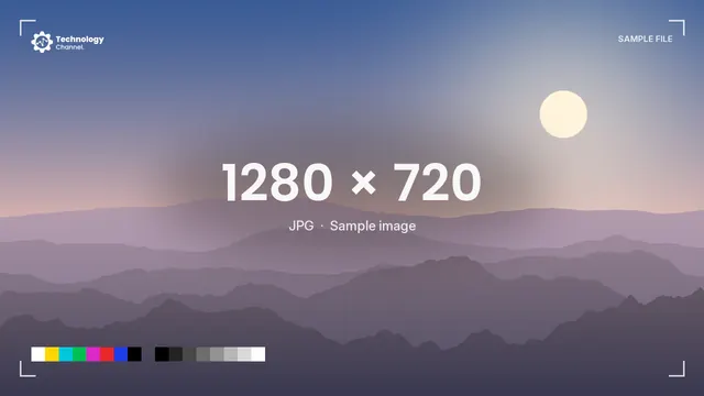 JPG sample: 1280 × 720