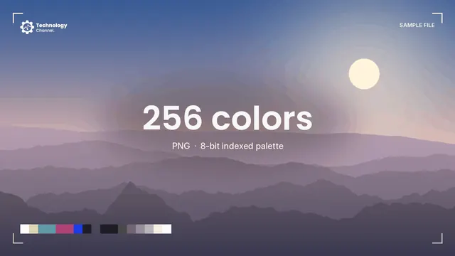 PNG sample: 8-bit palette